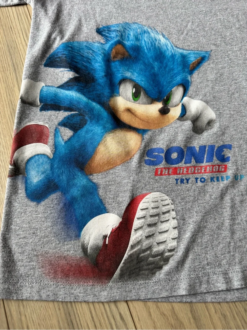 Sonic the Hedgehog Grey Kids Graphic Tee